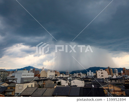 暴雨中的街景(照片) 暴雨中的街景(照片) 139952894