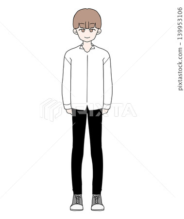 男孩影像的插圖 男孩影像的插圖 139953106