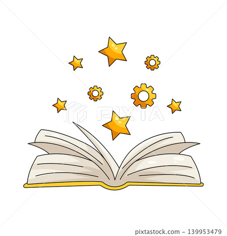 Illustration of guide book Illustration of guide book 139953479