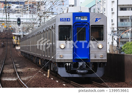 [Nankai Railway] 3000 series - Retro design - Semi-express (Koya Line: Shin-Imamiya Station) 139953661