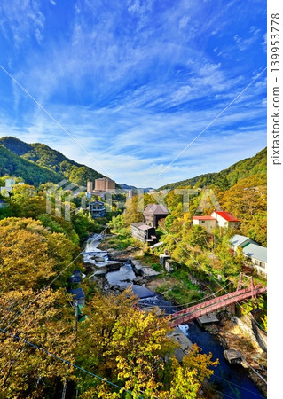 Jozankei hot spring town in autumn Jozankei hot spring town in autumn 139953778