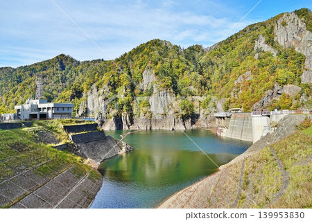The spectacular view of Toyohira Gorge Dam The spectacular view of Toyohira Gorge Dam 139953830