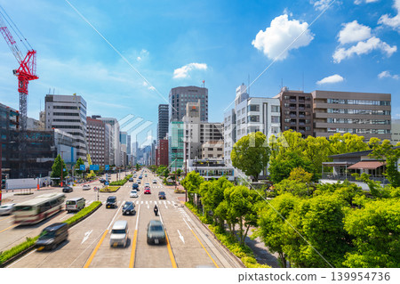 The streetscape of Hisaya-Odori, lined with skyscrapers (Nagoya City, Aichi Prefecture) The streetscape of Hisaya-Odori, lined with skyscrapers (Nagoya City, Aichi Prefecture) 139954736