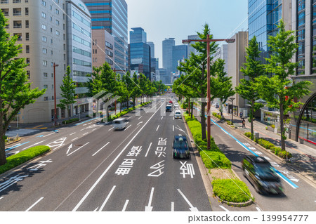 A cityscape of Marunouchi, lined with skyscrapers (Nagoya City, Aichi Prefecture) A cityscape of Marunouchi, lined with skyscrapers (Nagoya City, Aichi Prefecture) 139954777