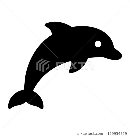 夏季海洋中海豚的圖示插圖 139954859