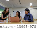 Group meetings for university students to learn and communicate 139954978