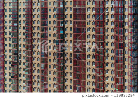 Exterior of high rise residential building Exterior of high rise residential building 139955284