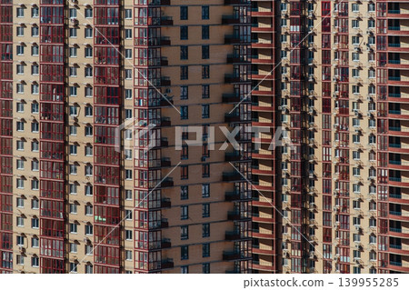 Exterior of high rise residential building 139955285