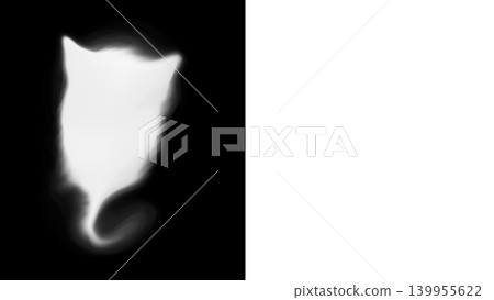 Cat-shaped smoke bubble and speech bubble frame (transparent PNG) - Halloween, horror theme Cat-shaped smoke bubble and speech bubble frame (transparent PNG) - Halloween, horror theme 139955622
