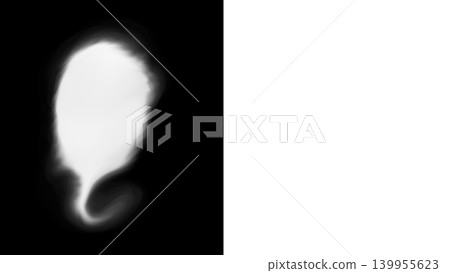 Smoke bubble, dialogue box (transparent material/PNG) - Halloween, horror material 139955623
