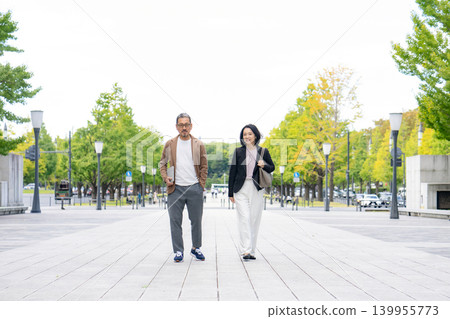 Casual business, outdoor, walking Casual business, outdoor, walking 139955773