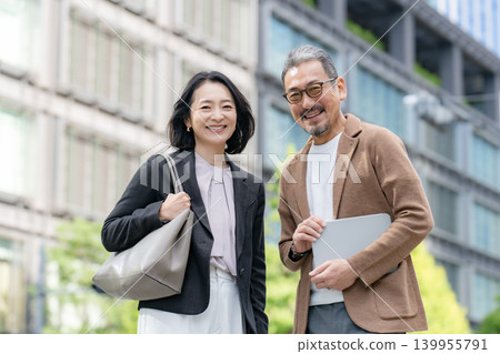 Office district business scene Office district business scene 139955791