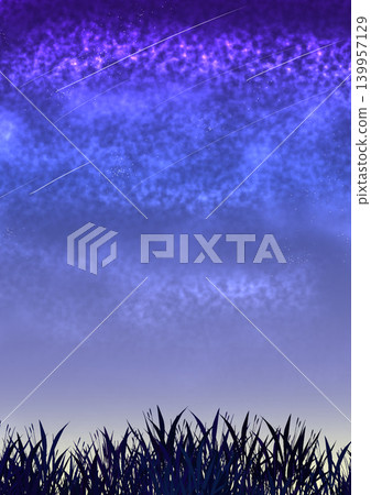 Blue nebulae and grasslands Blue nebulae and grasslands 139957129