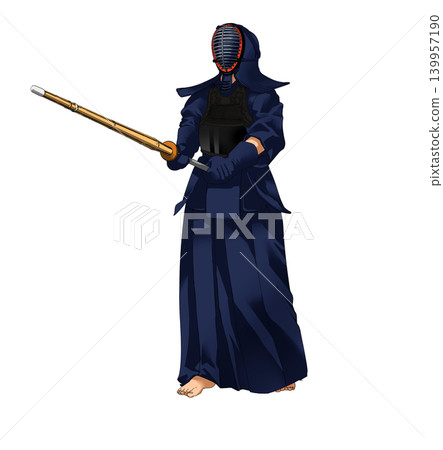 Kendo stance Kendo stance 139957190