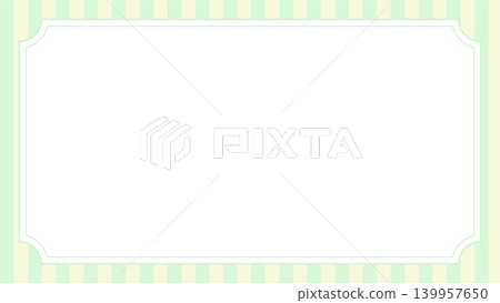 A pop and cute green and yellow stripe pattern background with a rounded corner frame (landscape orientation, 16:9 aspect ratio). A pop and cute green and yellow stripe pattern background with a rounded corner frame (landscape orientation, 16:9 aspect ratio). 139957650