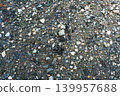 Top Down View of Gravel and Dirt Ground Texture 139957688