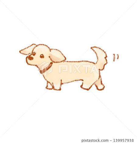 可愛的小狗插畫 139957938