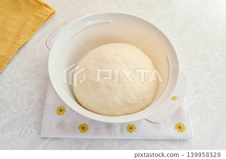 Dough after first rise Dough after first rise 139958329