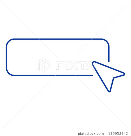 Arrow cursor and place frame vector icon, blue outline arrowhead computer mouse pointer cursor, UI UX interface Arrow cursor and place frame vector icon, blue outline arrowhead computer mouse pointer cursor, UI UX interface 139958542