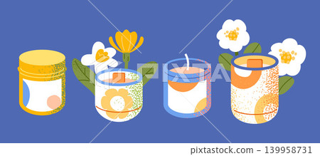 Scented Candle Glass Jar Collection Scented Candle Glass Jar Collection 139958731