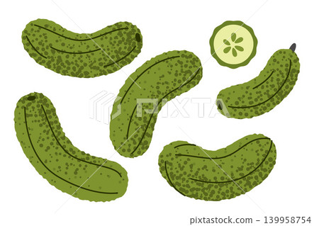 Cucumber Vegetable Slice Food Set Cucumber Vegetable Slice Food Set 139958754