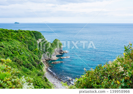 The vast East China Sea as seen from the Tengubana Naval Watchtower, one of the two war relics still existing in Japan. The vast East China Sea as seen from the Tengubana Naval Watchtower, one of the two war relics still existing in Japan. 139958966