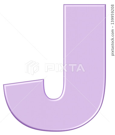 3D材質_字母_J_紫色 3D材質_字母_J_紫色 139959208