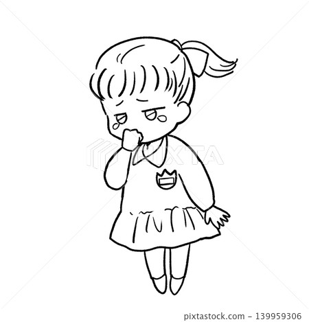 一幅線條畫,畫的是一個穿著校服的孩子,他強忍著淚水。 一幅線條畫,畫的是一個穿著校服的孩子,他強忍著淚水。 139959306