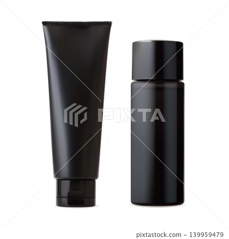 Minimalist black matte men cosmetic set Minimalist black matte men cosmetic set 139959479