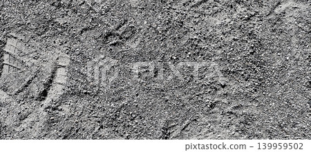 Ground texture material with a mixture of gravel and coarse sand Ground texture material with a mixture of gravel and coarse sand 139959502