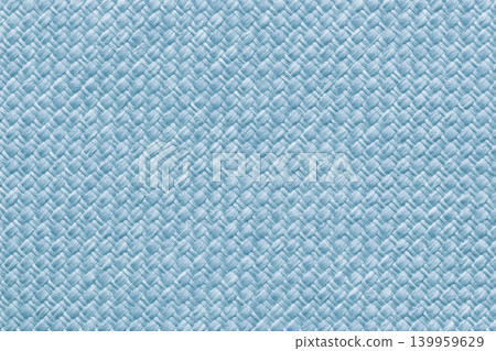 Light blue woven textile texture background, macro. Structure of pastel sky fabric material backdrop with weave pattern Light blue woven textile texture background, macro. Structure of pastel sky fabric material backdrop with weave pattern 139959629