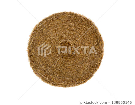 dryround bale isolated on white background dryround bale isolated on white background 139960146