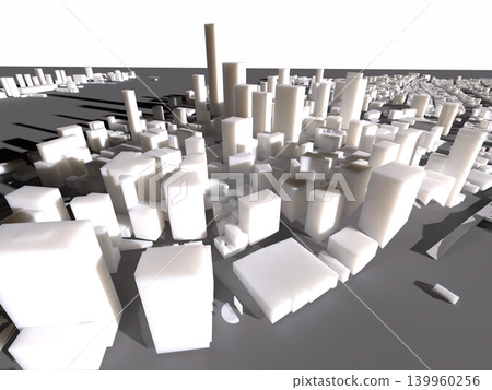 紐約市曼哈頓天際線的3D插圖 139960256