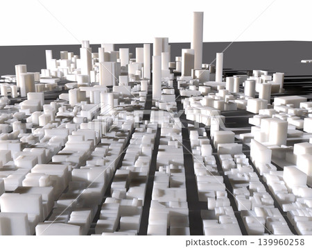 紐約市曼哈頓天際線的3D插圖 紐約市曼哈頓天際線的3D插圖 139960258