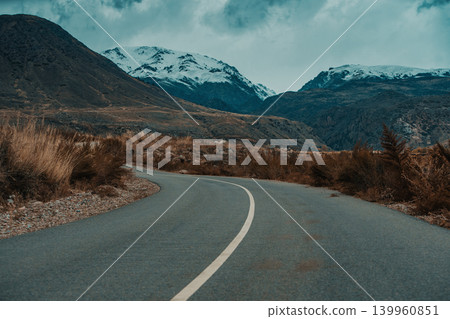 Road in the mountains in autumn, Kyrgyzstan 139960851