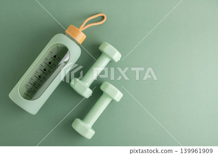 Fitness essentials inspiring active and healthy lifestyle Fitness essentials inspiring active and healthy lifestyle 139961909