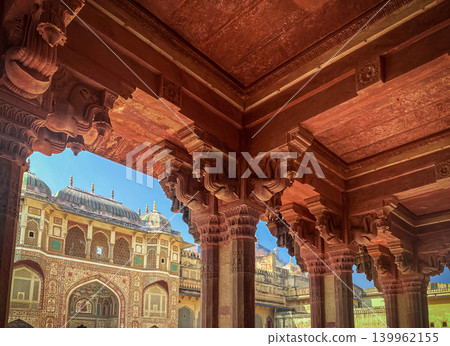 The famous Amber Fort, the fortified residence of Raja Man Singh I in the northern suburbs of Jaipur, India The famous Amber Fort, the fortified residence of Raja Man Singh I in the northern suburbs of Jaipur, India 139962155