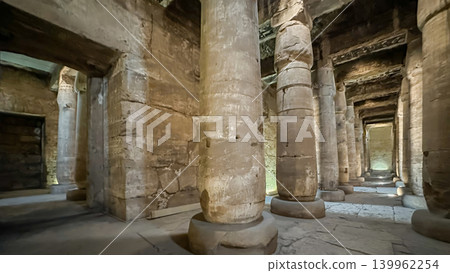 Beautiful interiors and ancient hieroglyphs in the Temple of Seti I in Abydos, Egypt. Beautiful interiors and ancient hieroglyphs in the Temple of Seti I in Abydos, Egypt. 139962254