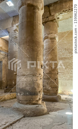 Beautiful interiors and ancient hieroglyphs in the Temple of Seti I in Abydos, Egypt. Beautiful interiors and ancient hieroglyphs in the Temple of Seti I in Abydos, Egypt. 139962270