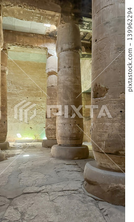 Beautiful interiors and ancient hieroglyphs in the Temple of Seti I in Abydos, Egypt. Beautiful interiors and ancient hieroglyphs in the Temple of Seti I in Abydos, Egypt. 139962294