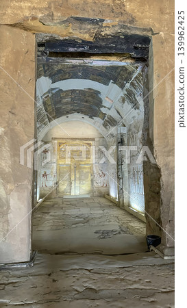 Beautiful interiors and ancient hieroglyphs in the Temple of Seti I in Abydos, Egypt. Beautiful interiors and ancient hieroglyphs in the Temple of Seti I in Abydos, Egypt. 139962425