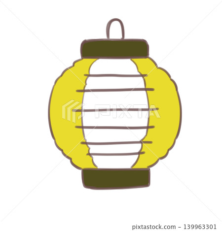 黃色燈籠的插圖 139963301