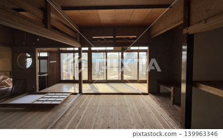 House demolition site: Showa-era wooden house House demolition site: Showa-era wooden house 139963346