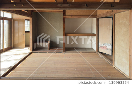 House demolition site, Showa era wooden old house room 139963354