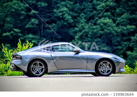 Gray sports car Gray sports car 139963684