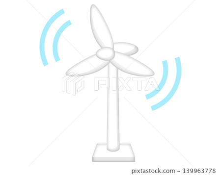 風力渦輪機插畫素材 2 風力渦輪機插畫素材 2 139963778
