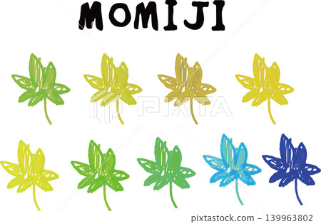 Autumn leaves silhouette Autumn leaves silhouette 139963802