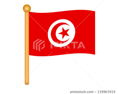 Illustration material of the Tunisian flag 6 139963919