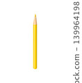 Yellow colored pencil 139964198