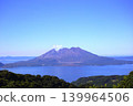 View of Sakurajima from Uwaba Park in Kanoya City, Kagoshima Prefecture 139964506